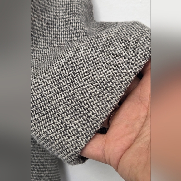 Alfred Dunner Women's Wool Classic Heathered Gray 2 Button Sz 8 Blazer Jacket - Picture 5 of 15